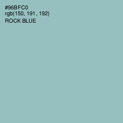 #96BFC0 - Rock Blue Color Image